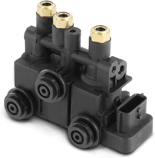 Air Suspension Solenoid Valve Compatible with Land Rover Range Rover 2013-2021, Range Rover Sport 2014-2022, Discovery 2017-2020, Defender 110 2020, 3 Pins, Replace# LR070245