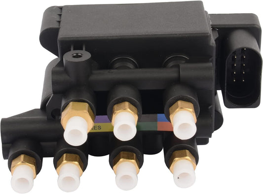 Air Suspension Solenoid Valve Block Replacement for 7 Series G11 G12 740i 740eX 740iX 750i 750iX Alpina B7 Automatic Sedan 2015-2019 37206884682 37206861882