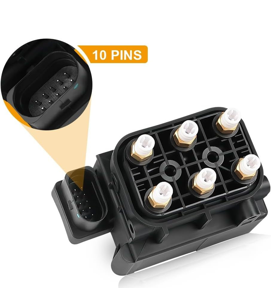 Air Suspension Valve Block Supply Compatible with 2001-2011 Audi A6 S6 A8, Compatible with Bentley Continental GT, Flying Spur, Phaeton, Replace 4F0616013