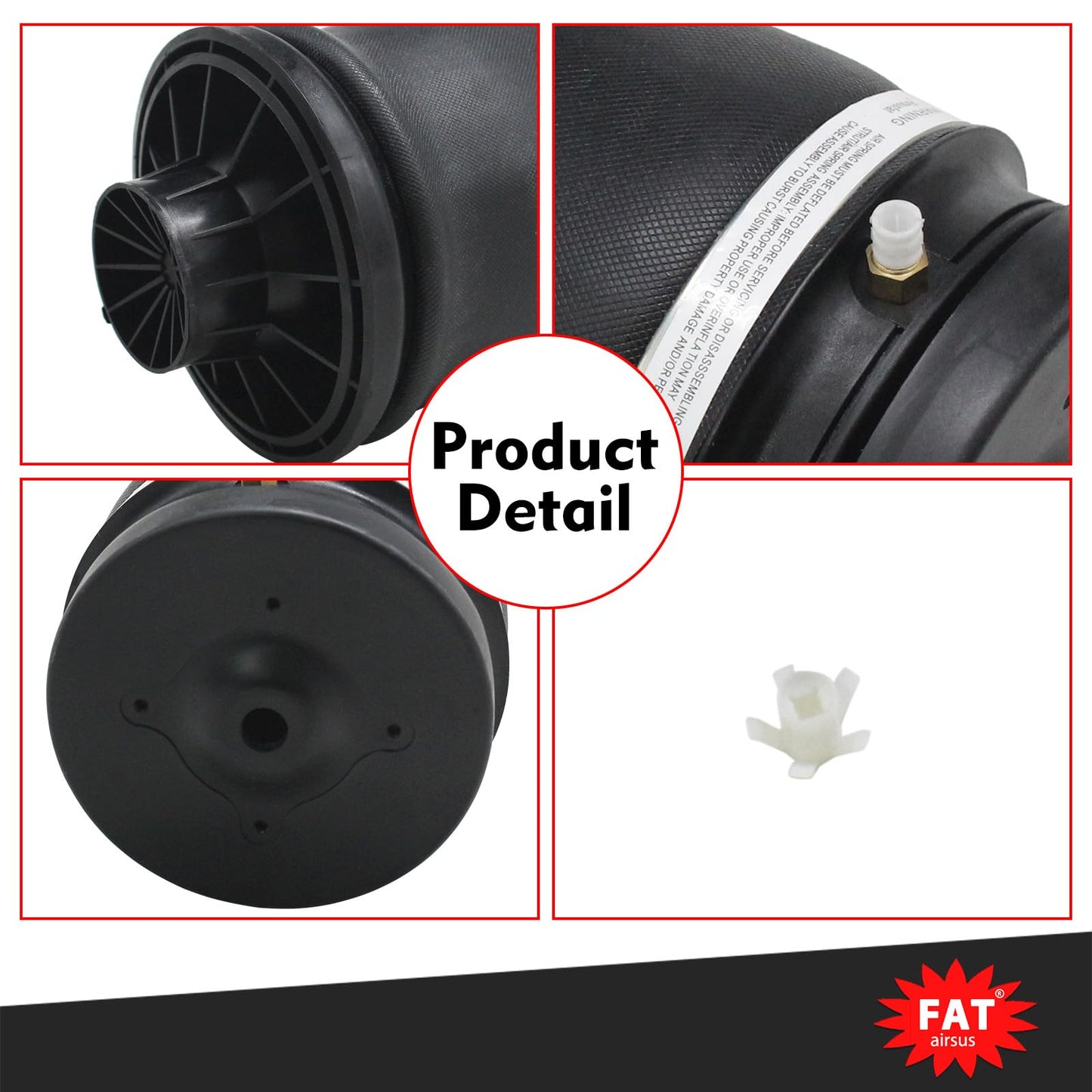 2Pcs Rear Air Suspension Spring Bags Compatible with Mercedes-Benz W164 X164 W166 GL450 GL550 GL550 GL320 ML320 ML350 ML450 ML450 ML500 ML550 1643200925 1643201025(LeftRight)